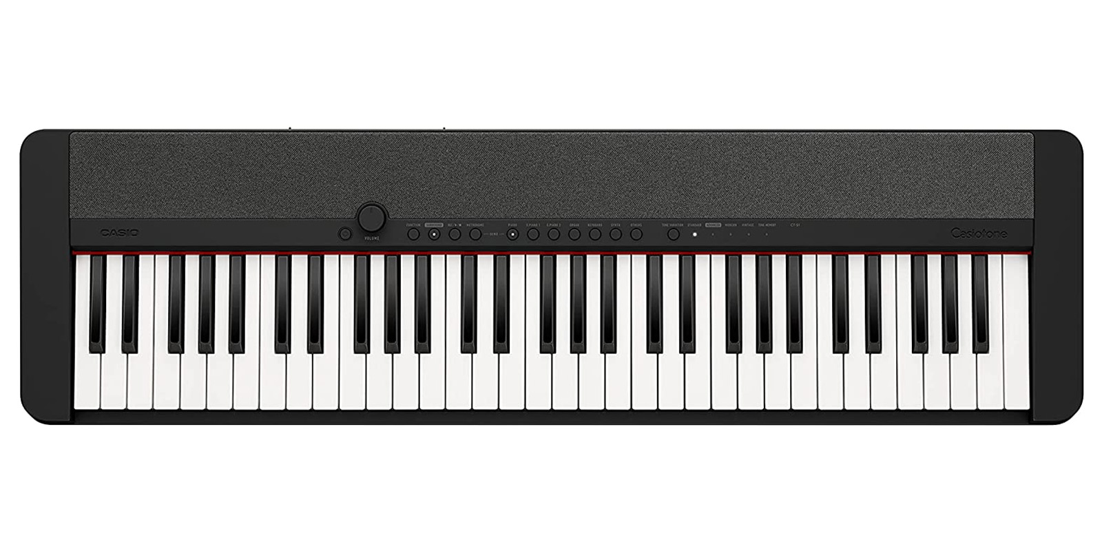 Casio Casiotone, teclado portátil de 61 teclas con USB (CT-S190) con  estuche de transporte