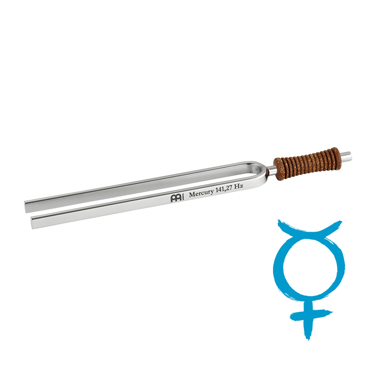 DIAPASON MERCURIO DE ACERO NIQUELADO SONIC ENERGY PLANETARY TUNED 141.27 HZ / C#3 TF-ME